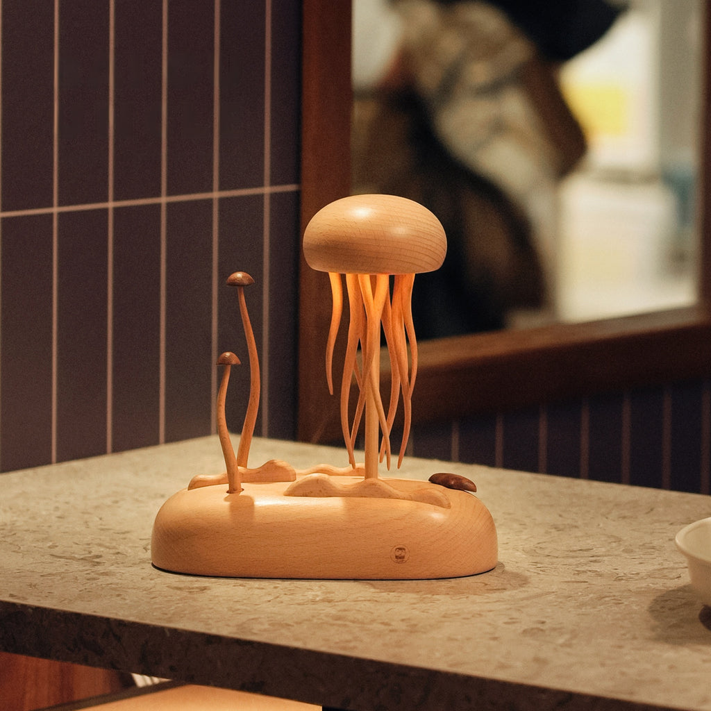 Wooden Illuminated Jellyfish