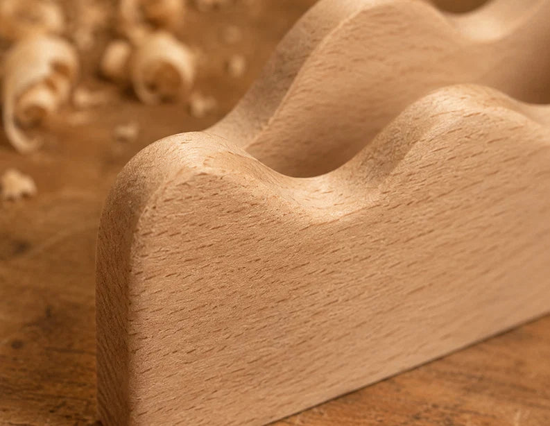 Wood detail and hand finishing